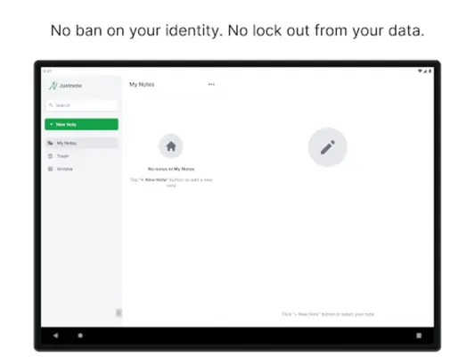 Justnote android App screenshot 2