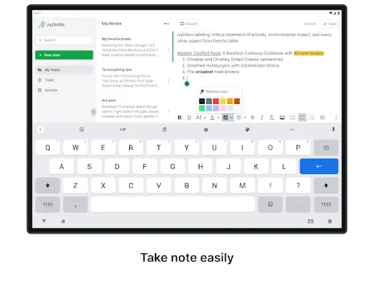Justnote android App screenshot 4